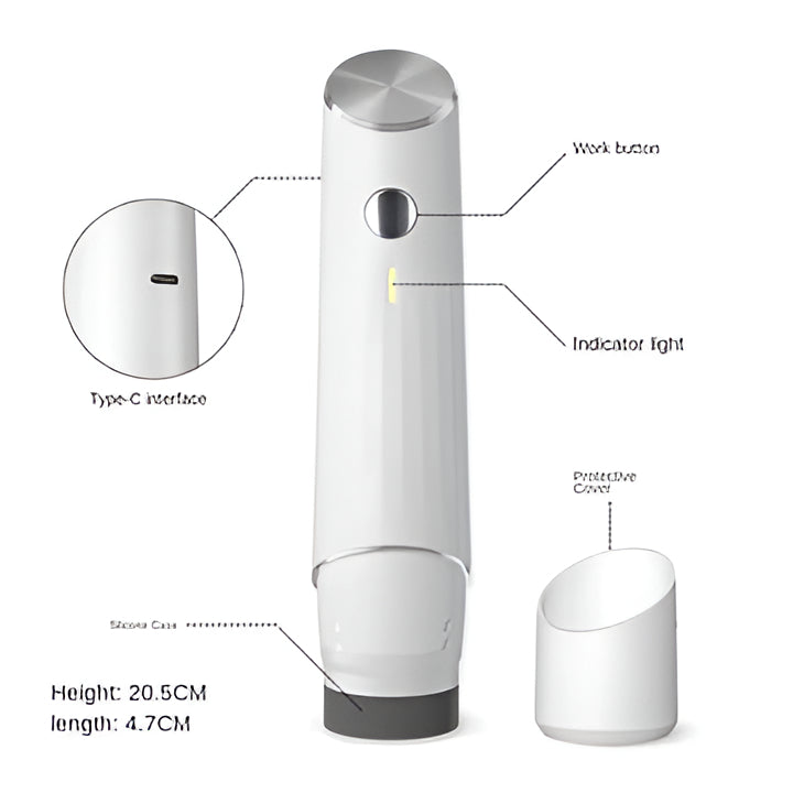 Compact rechargeable food vacuum sealer with reusable bags, ideal for fresh food storage & meal prep solutions.
