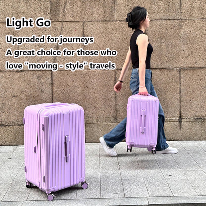 Milano Voyager spinner hardshell travel suitcase, easy to maneuver for modern, stress-free journeys.