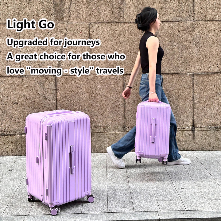 Milano Voyager spinner hardshell travel suitcase, easy to maneuver for modern, stress-free journeys.