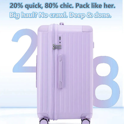 Durable hardshell travel suitcase, Milano Voyager, built for robust and secure modern travel.