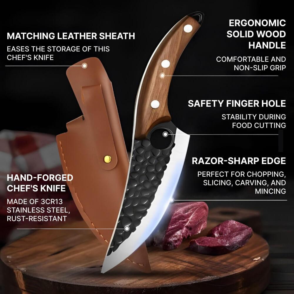 Unisex professional Japanese kitchen knife designed for versatile food prep. Superior sharpness & durability.