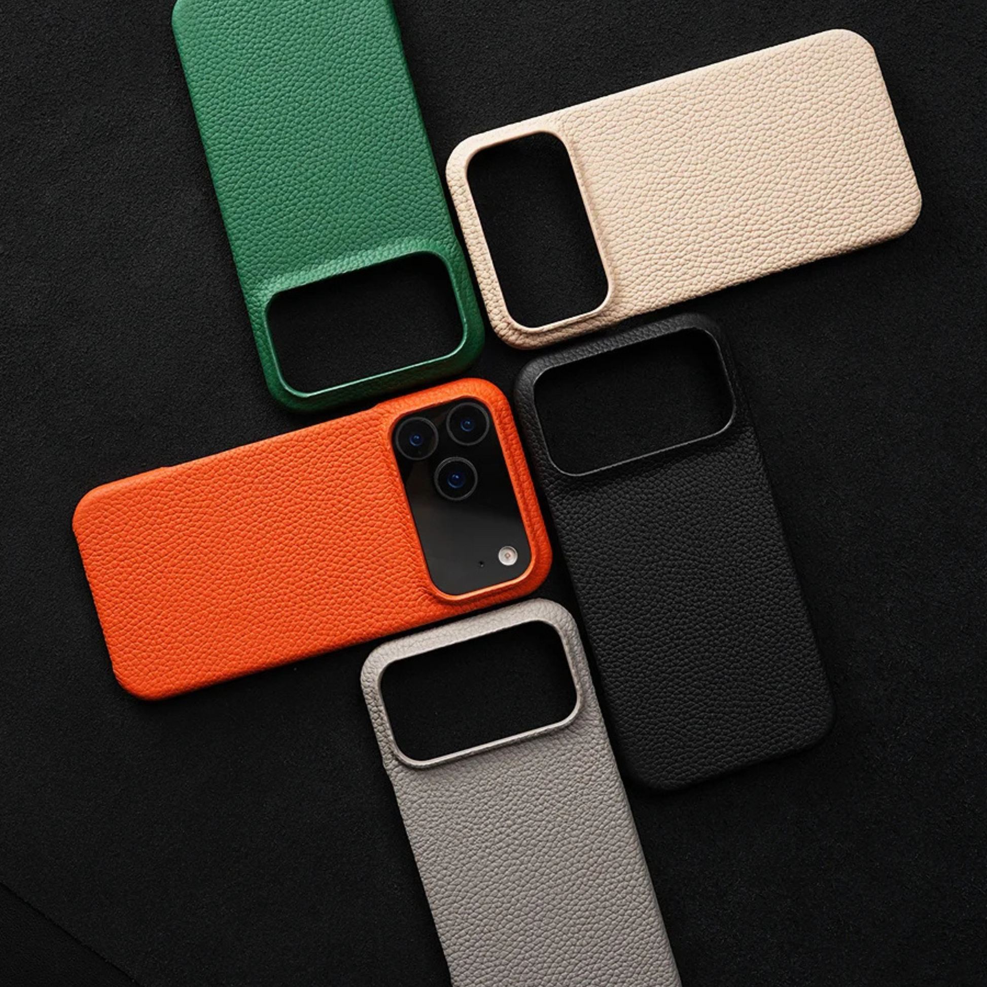 Stylish premium leather iPhone case, a perfect accessory with MagSafe phone protection.