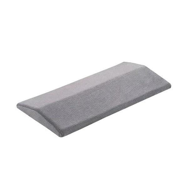 Ergonomic lumbar sleeping pillow to aid spine alignment & reduce back pain for a comfortable, restful sleep.