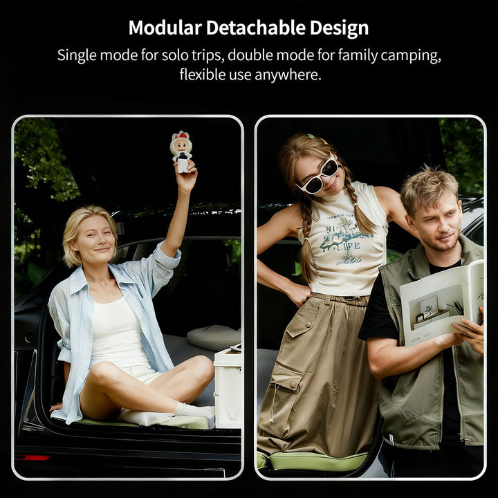 Antibacterial car mattress specifically for Tesla Model Y, ensuring hygienic camping & travel