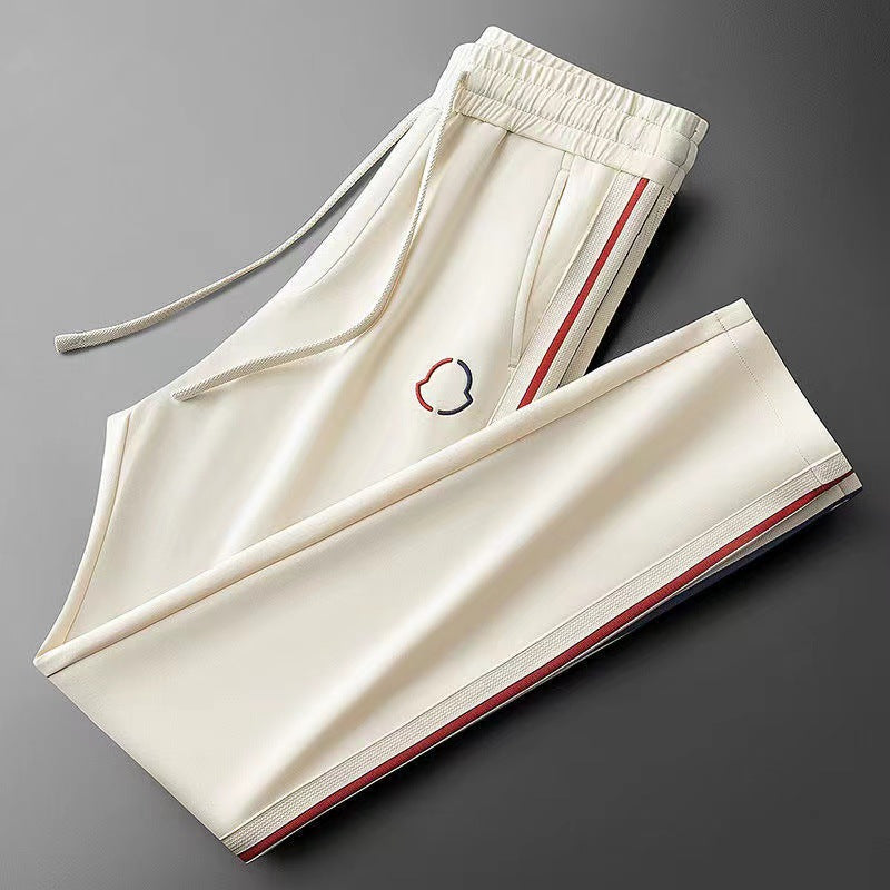 Cozy men's quarter-zip lounge wear set, perfect for relaxing at home in premium comfort.