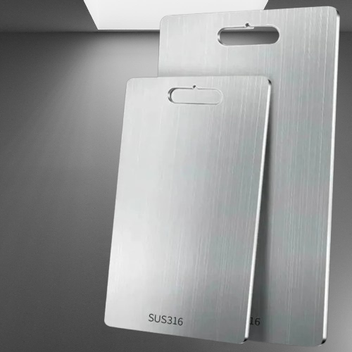 Premium titanium chopping board for durable and hygienic food prep in any modern kitchen.