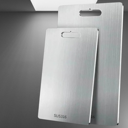 Premium titanium chopping board for durable and hygienic food prep in any modern kitchen.