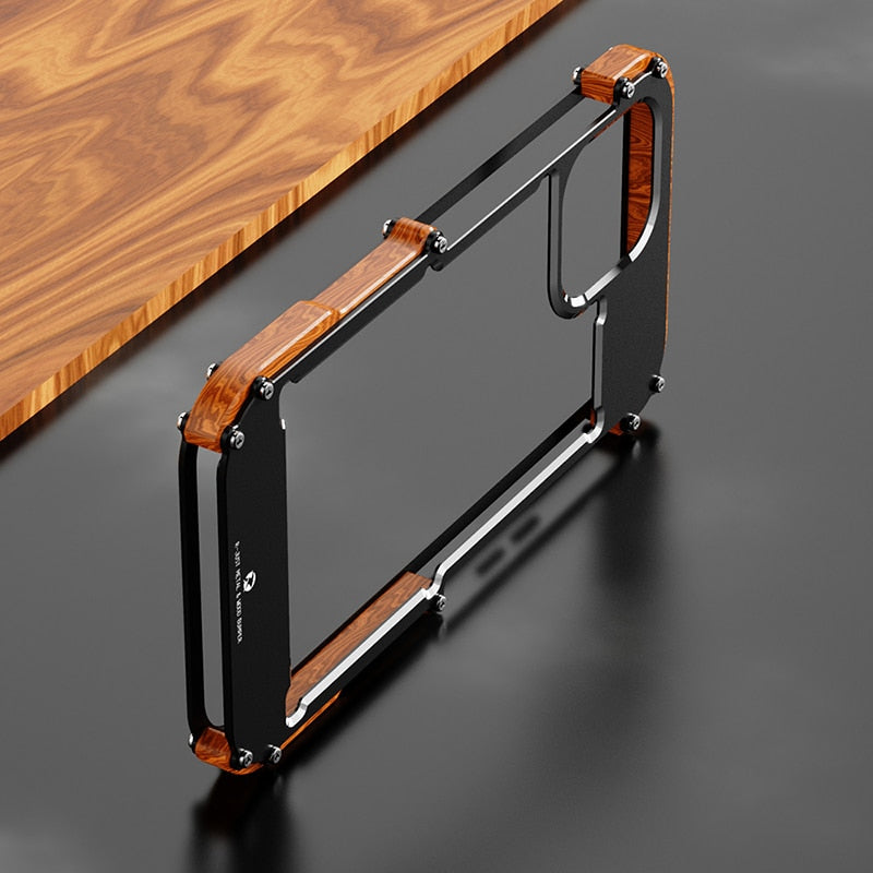 Premium wooden iPhone case. Elegant natural wood provides slim, durable, shockproof protection for your smartphone.