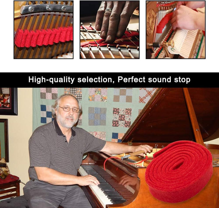 Detailed view of durable piano tuning tools & accessories, ideal for professional musical instrument adjustment.