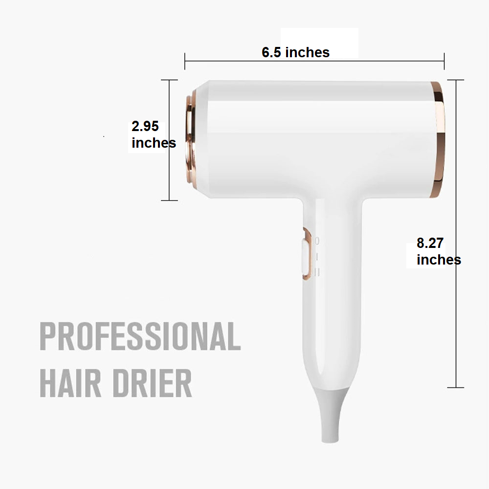Salon quality hair dryer for women, 2400W, featuring negative ion technology.