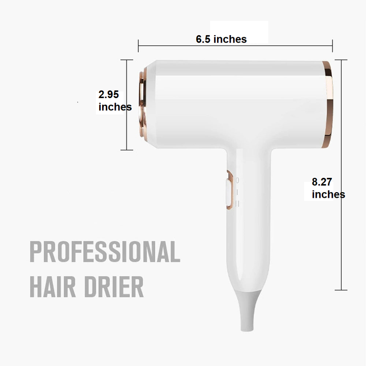 Salon quality hair dryer for women, 2400W, featuring negative ion technology.