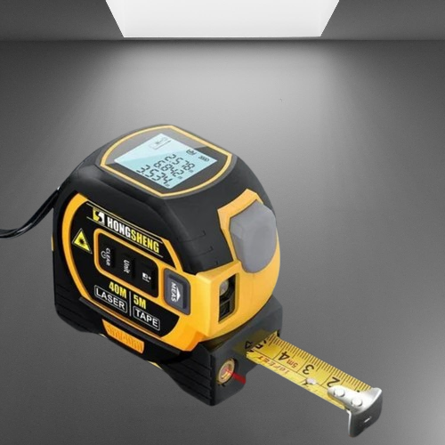 Accurate 3-in-1 infrared laser distance meter, a professional digital measuring tape tool for all projects.