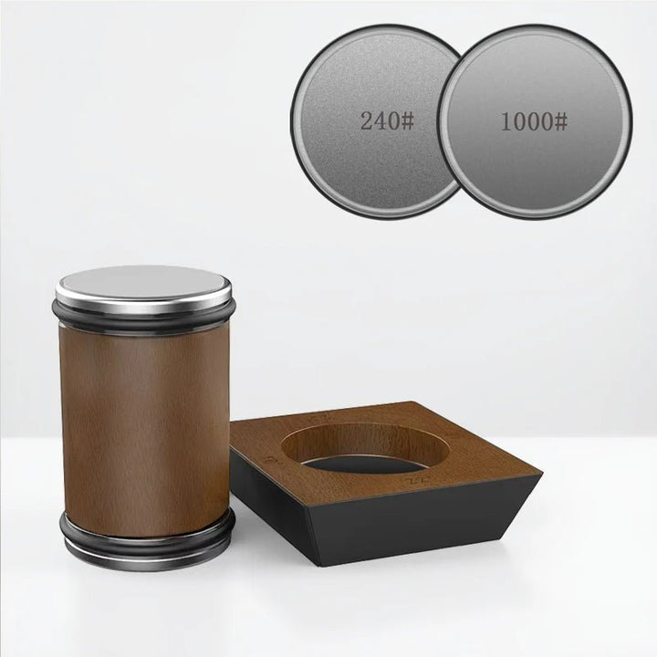 Portable adjustable diamond sharpener, great for outdoor knives and quick blade touch-ups.