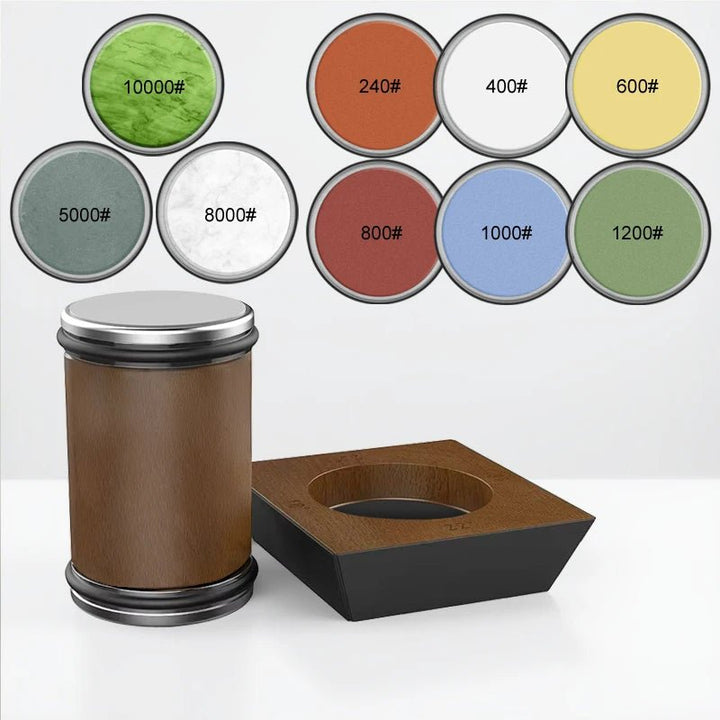 Precision sharpening tool: Professional adjustable diamond knife sharpener for all cutlery.
