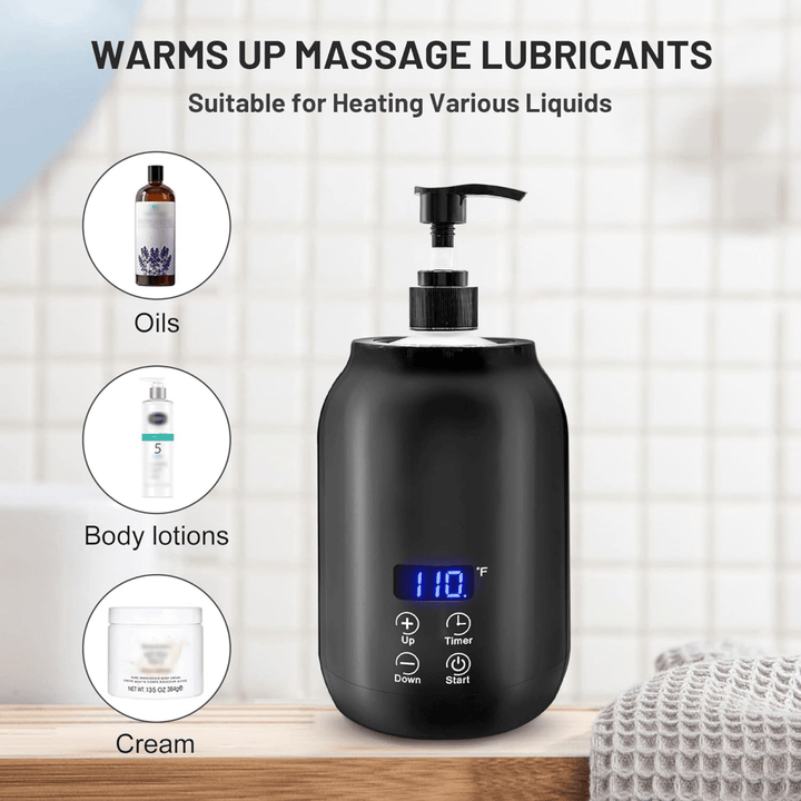 Durable electric massage oil warmer, a key tool for professional massage & wellness centers, ensures warm oil.