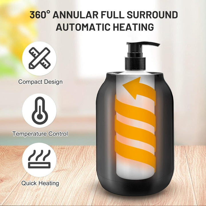 Portable electric massage oil warmer with temperature control, vital salon supply for heated oil therapy.
