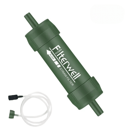 PureStream Mini portable water filter for hiking and camping, ensuring safe hydration.