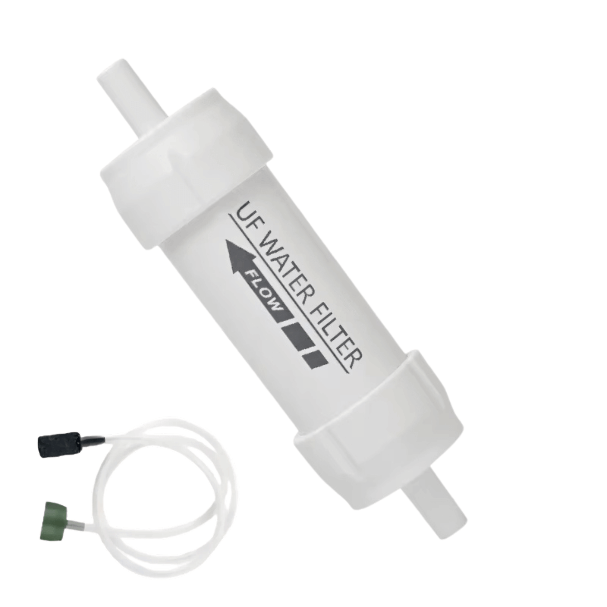 Close-up of PureStream Mini water filter, highlighting its advanced purification technology.