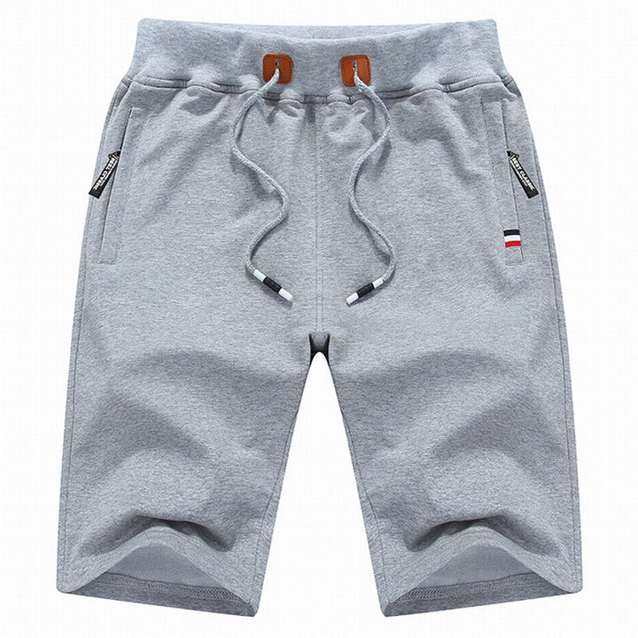 Back view of men's relaxed fit drawstring shorts, offering comfort and style for daily & active wear.