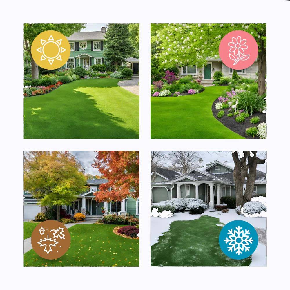 Quick Fix Lawn Seed Mat unrolled on patchy ground, showing easy application for a greener garden.