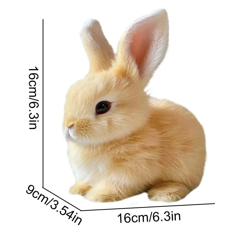Soft fur pink rabbit toy, featuring lifelike movement; an adorable simulated pet & animal companion, great gift for kids.