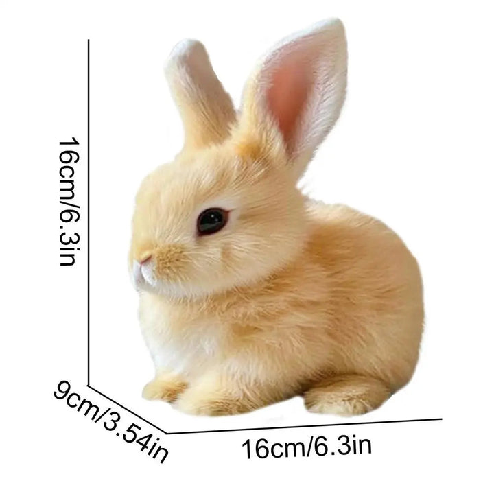 Soft fur pink rabbit toy, featuring lifelike movement; an adorable simulated pet & animal companion, great gift for kids.