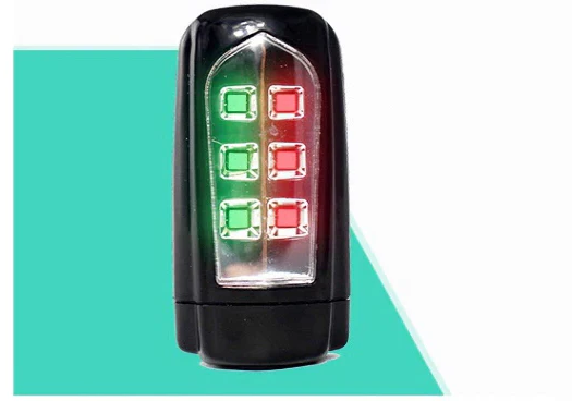 Bright LED & laser bicycle taillight, a rechargeable accessory for improved road safety & visibility during night rides.
