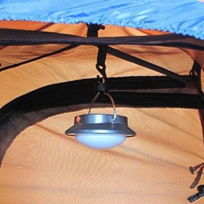 Rechargeable LED camping lantern with lampshade, 360-degree light for outdoor adventures