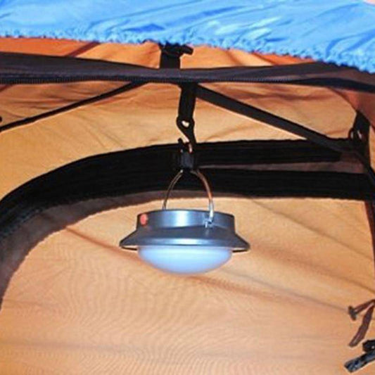 Rechargeable LED camping lantern with lampshade, 360-degree light for outdoor adventures