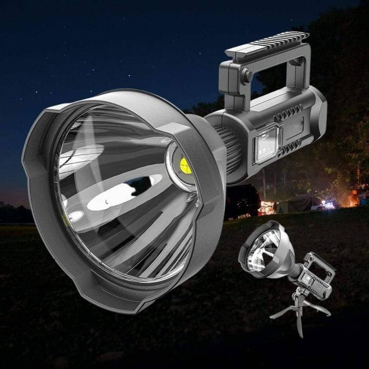 Heavy duty LED flashlight, waterproof, 4 modes, essential survival gear for outdoors