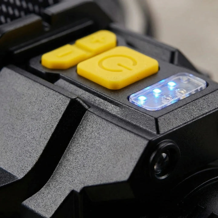 Compact, bright LED headlamp, rechargeable for reliable outdoor illumination. Hands-free design for adventurers.