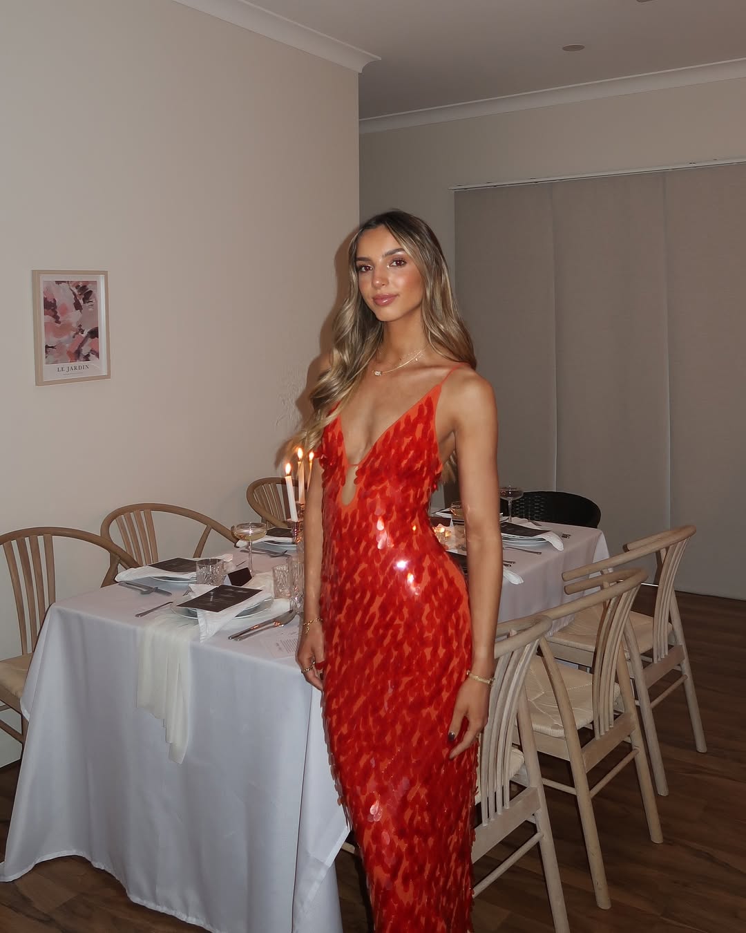 Glamorous backless red sequin party dress for women, ideal for homecoming, prom, or formal events.