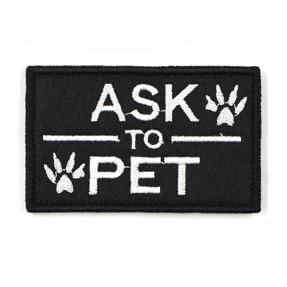 Yellow 'K9' dog patch, hook and loop, professional look for working dogs and tactical K9 gear