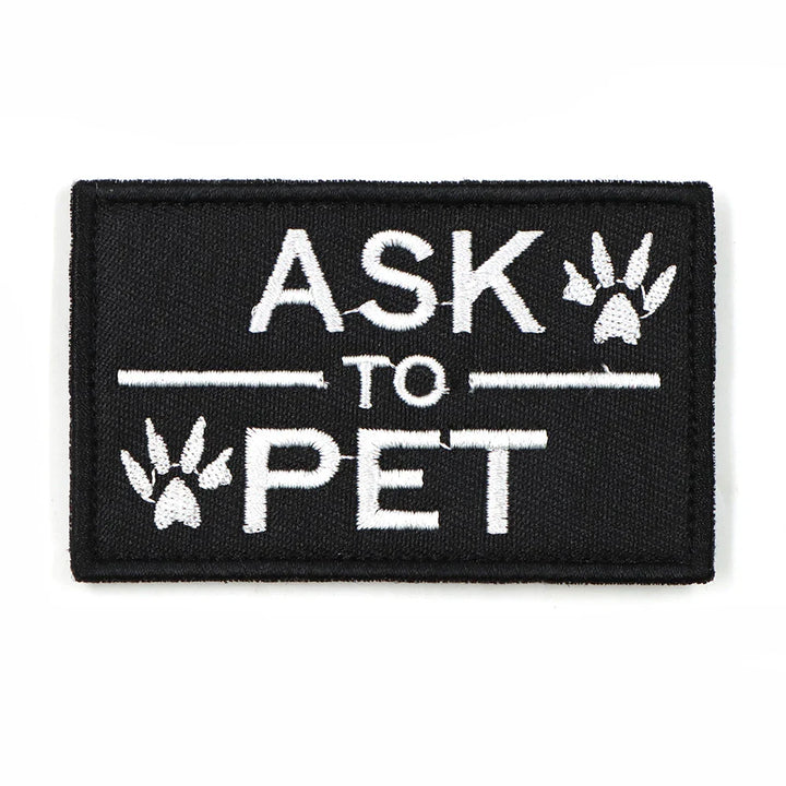 Yellow 'K9' dog patch, hook and loop, professional look for working dogs and tactical K9 gear