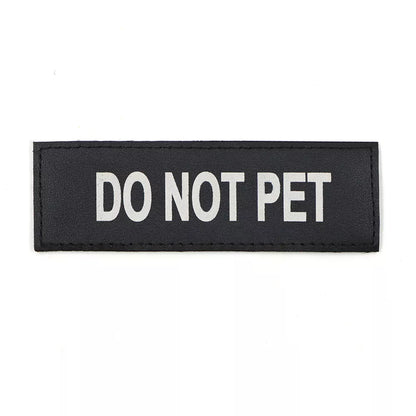 Customizable blank dog harness patch, hook and loop, ready for personalized pet identification