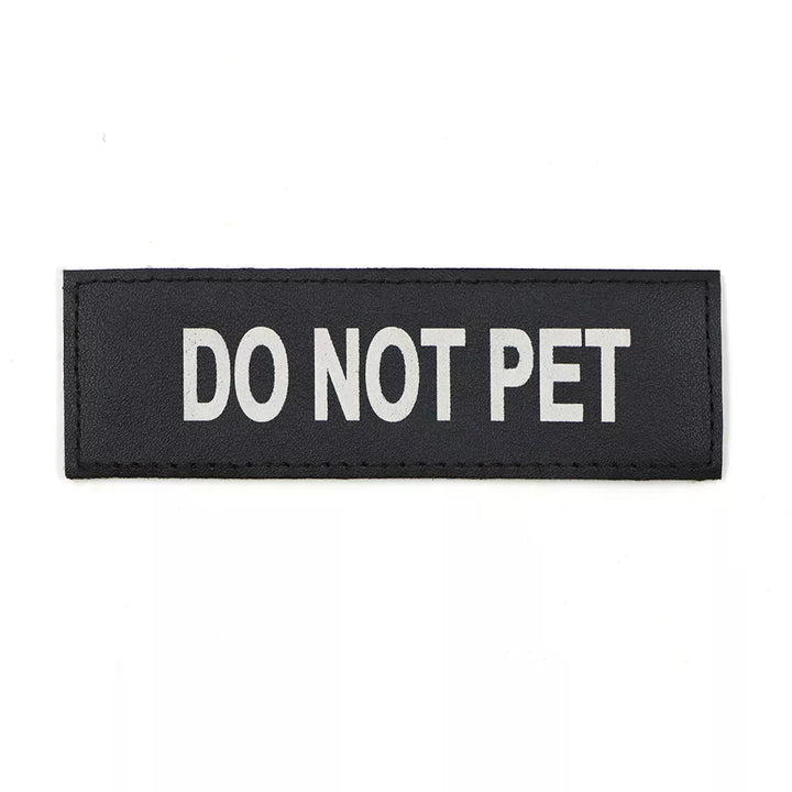 Customizable blank dog harness patch, hook and loop, ready for personalized pet identification
