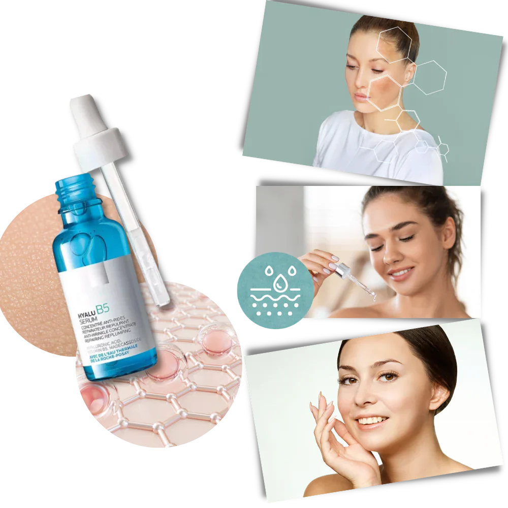 Hand holding Rejuvenating Hyalu B5 Hyaluronic Acid Serum, perfect for hydration and youthful glow.