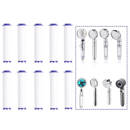 Replacement shower filter cartridge. Removes chlorine, fluoride & hard water for healthy skin & soft hair.