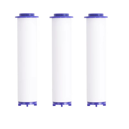 Essential shower filter cartridge for pure, soft water. Boosts skin & hair health by removing impurities.