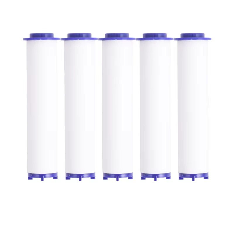 Replacement shower filter for chlorine removal. Improves water quality for soft hair, healthy skin & shower care.