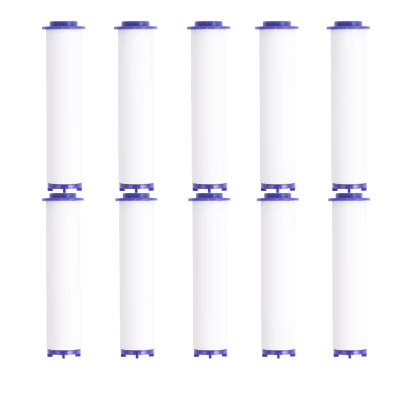 Premium replacement filter cartridge for shower. Delivers clean, soft water, enhancing your daily shower experience.