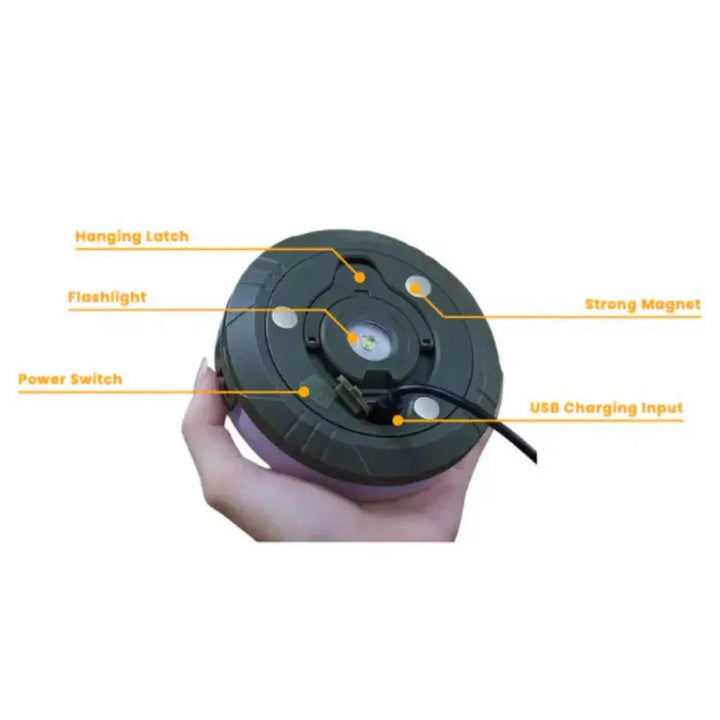 Durable camping lantern, retractable design with multiple light modes for camping and emergency use
