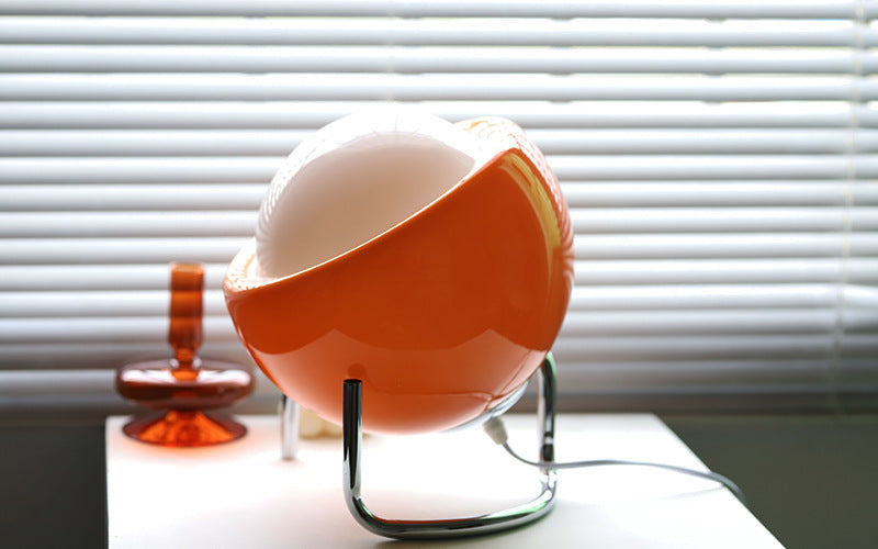 Unique retro glass lamp, a Nordic table lamp solution for ambient bedroom and living room decor.