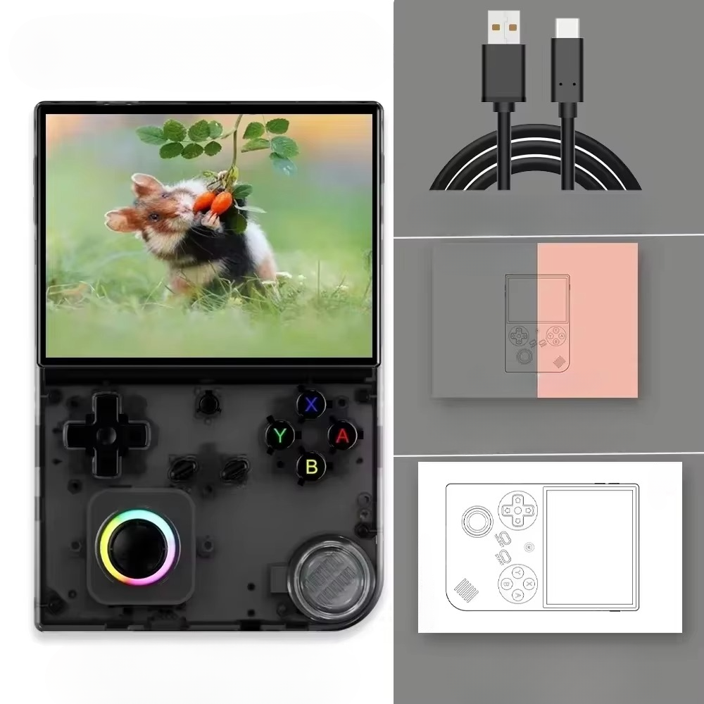 Experience nostalgia with this retro handheld gaming console: 4-inch IPS screen, WiFi, and a library of classic games.