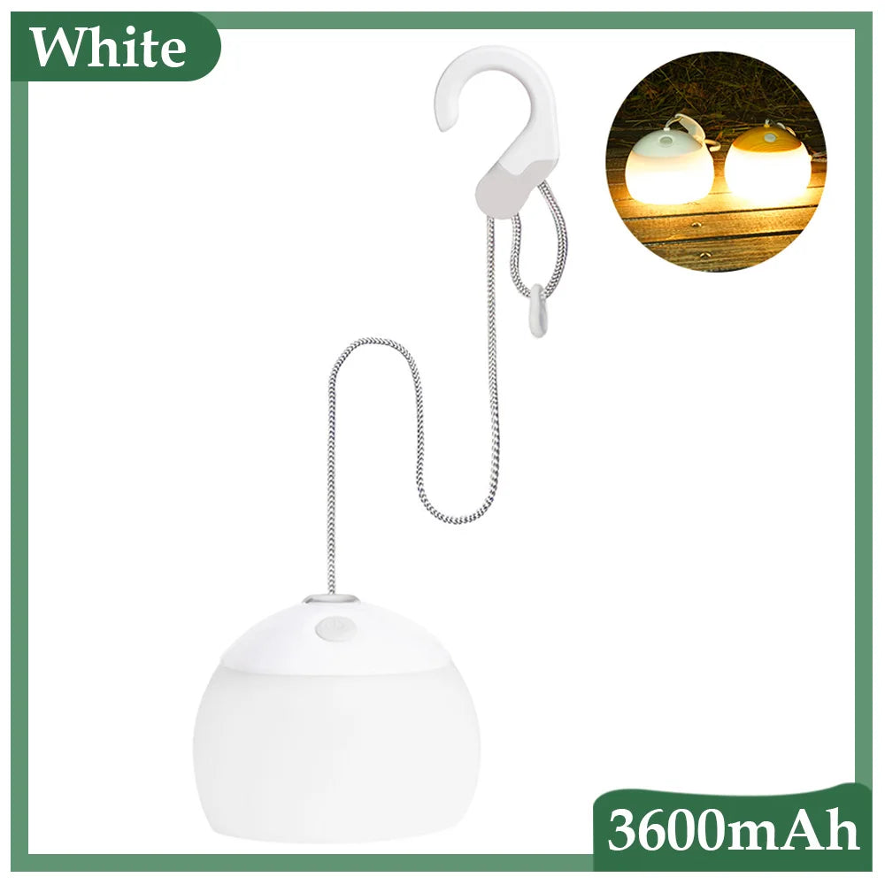 Warm glow retro camping lantern, USB rechargeable, ideal for cozy outdoor evenings & gatherings.