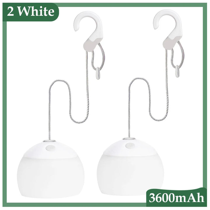 Classic design retro camping lantern with handle, USB rechargeable for portable outdoor light.