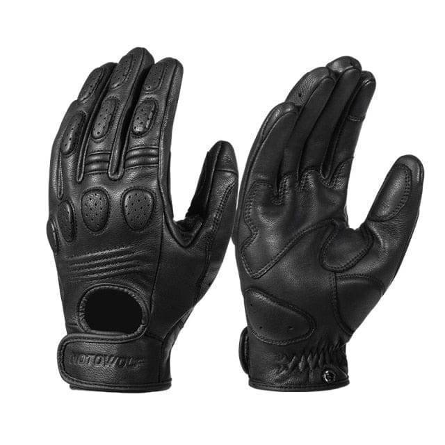 Close-up of retro sheepskin leather driving gloves, comfortable and durable