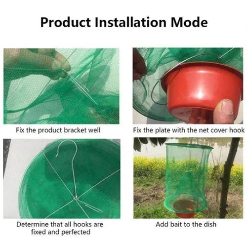 Yard solution: Reusable ranch fly trap for ultimate outdoor pest control & bug management. Essential farm supply.