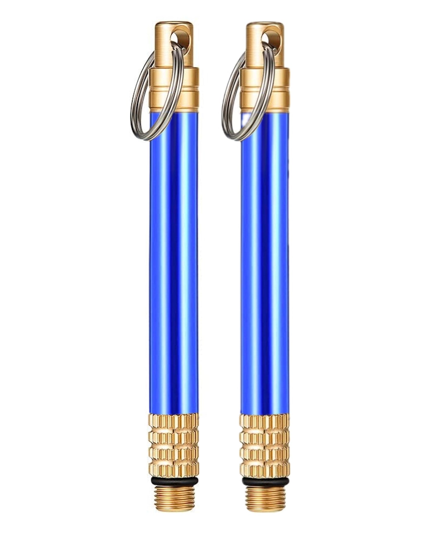 Eco-friendly reusable titanium toothpick, a smart alternative to plastic, in a waterproof case