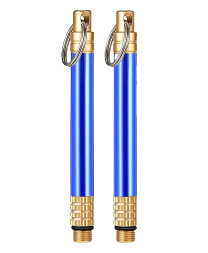 Eco-friendly reusable titanium toothpick, a smart alternative to plastic, in a waterproof case